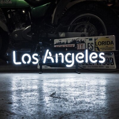 17''x5'' Los Angels Neon Sign Lamp Light Visual Bar Beer Artwork Decor Pub L1485
