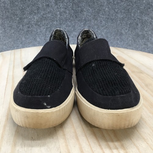 Toms Schuhe Damen 8 Altair Turnschuhe schwarz Filz Wildleder Komfortriemen Freizeit 760116 - Bild 4 von 11