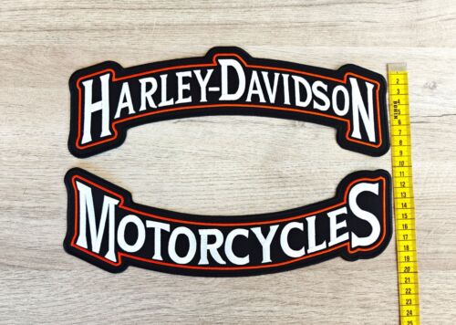 Ecusson dorsal Harley Davidson motorcycles XXL 31.5cm blouson patch biker 🏍️ - Afbeelding 2 van 4