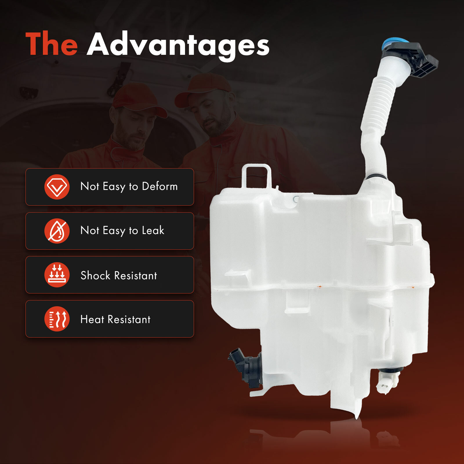 Windshield Washer Reservoir w/ Cap & Pump for Mazda 3 2010-2018 Sedan CX-7 07-12