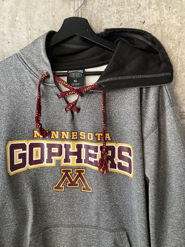 Herren Minnesota Gophers Pullover Kapuzenpullover Gr. XL grau sportlich - Bild 2 von 6