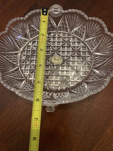 Studio Crystal By Studio Silversmiths Crystal Basket , Made In Japan - Picture 5 of 8