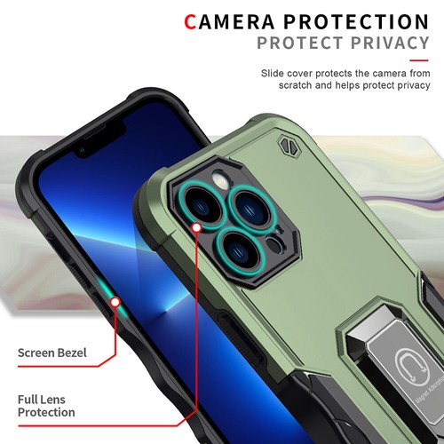 For Apple iPhone 15 Pro Max 14 Pro 13 12 11 Pro XS 8 7+ Magnetic Ring Stand Case - Picture 36 of 45