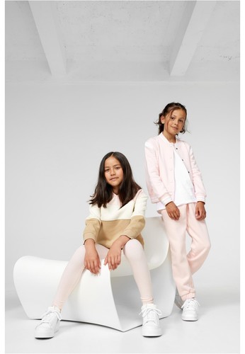 Urban Classics Kids Girls Oversize 3-Tone Hoody Jacket Girls Hoodie - Picture 15 of 15