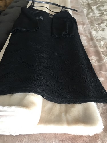 Spiaggia Dolce Women Black Swimsuit/Top/Dress Cover Up Size Small - Picture 2 of 9