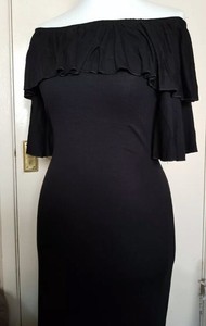 black bardot dress size 20