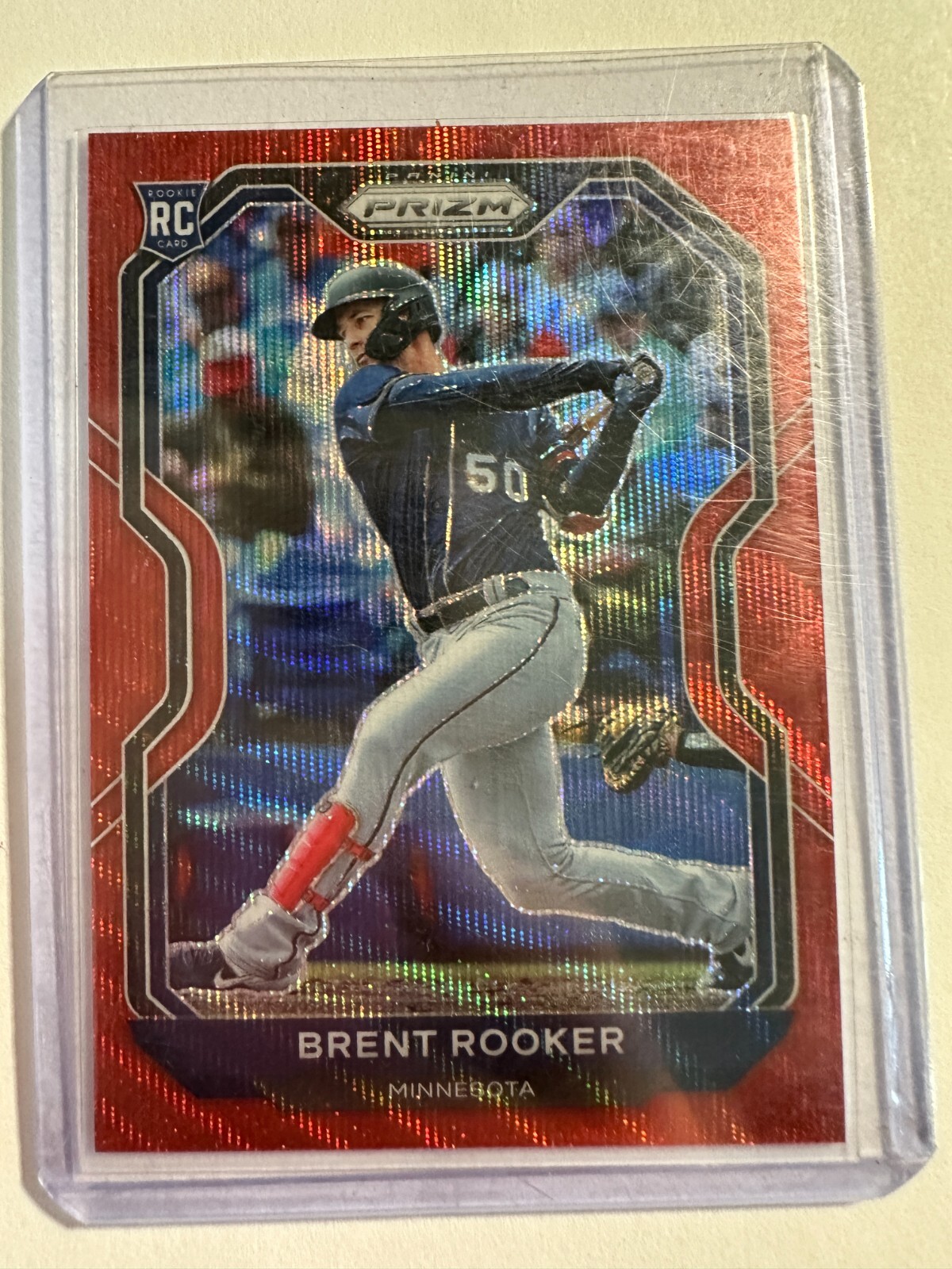 K99,701 - 2021 Panini Prizm Prizms Red Wave #126 Brent Rooker #/99