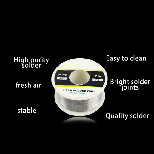 Alambre de soldadura alambre de plomo de alta actividad alambre de lata 100 g bobina pequeña núcleo de pasina 0,8/1,0/1,2 mm - Imagen 2 de 12
