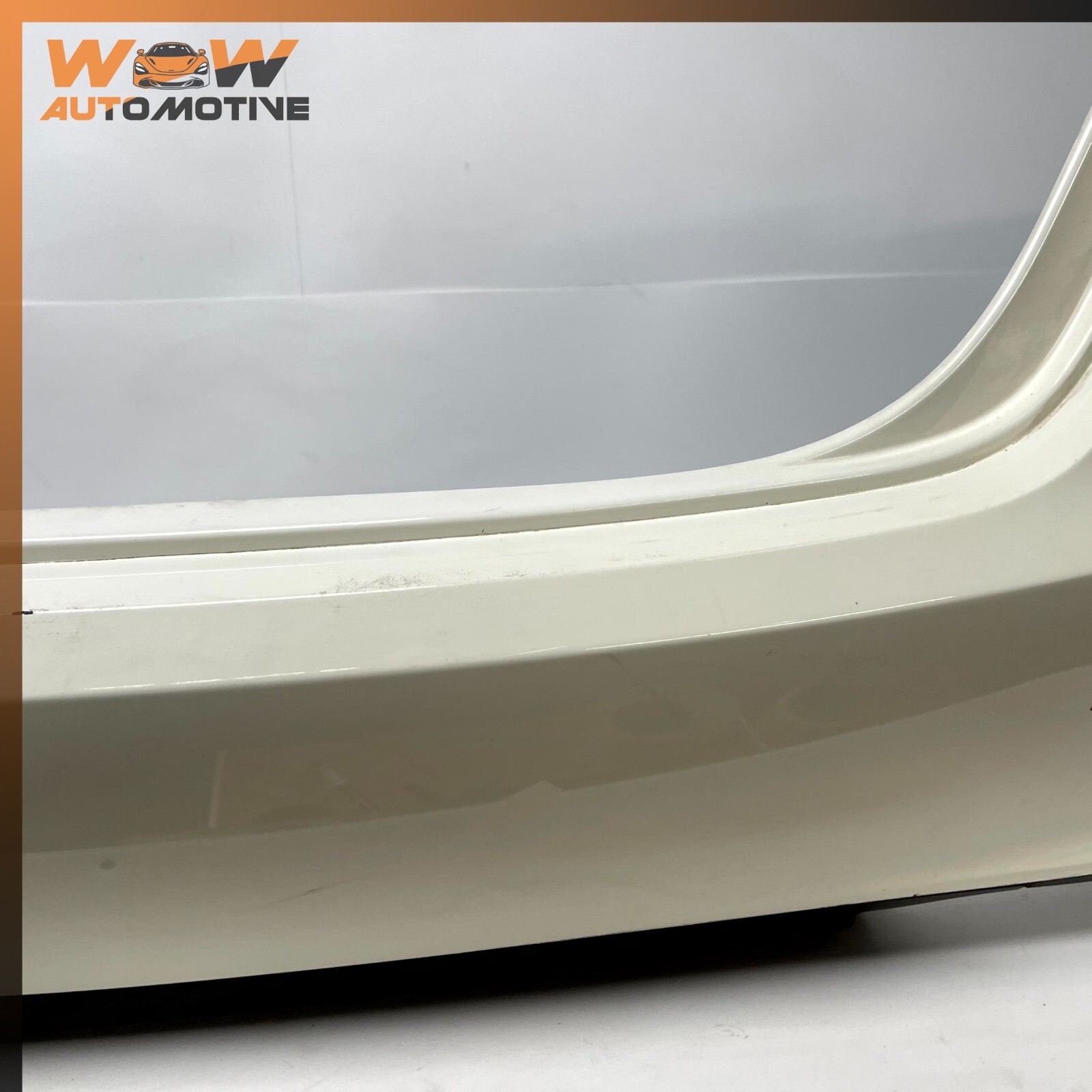 14-17 MASERATI GHIBLI REAR BUMPER COVER WHITE OEM