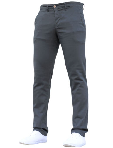 CROSSHATCH Herren Stretch Chino Designer Freizeit Arbeit günstige Hose Jeans Hose - Bild 7 von 23