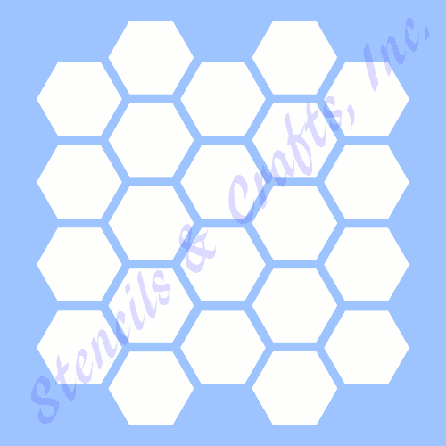 PLANTILLA DE PANAL DE 1" PLANTILLA HEXAGONAL PATRÓN PINTURA ARTESANAL PLANTILLAS ARTE HÁGALO USTED MISMO NUEVO - Imagen 1 de 1