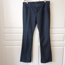 AS IS Old Navy Women's Dark Wash Diva Bootcut Lowest Rise Stretch Jeans Size 14L