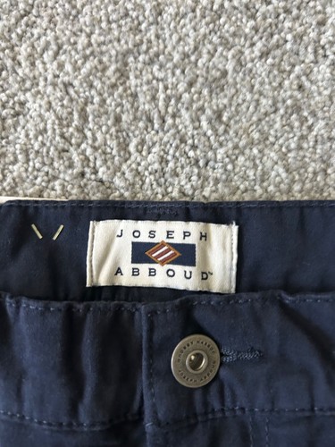 Joseph Abboud Mens Pants 36x30 Dark Blue Sateen  Twill - Bild 3 von 12