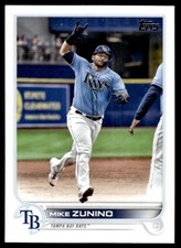 2022 Topps Baseball Card Mike Zunino Tampa Bay Rays #554