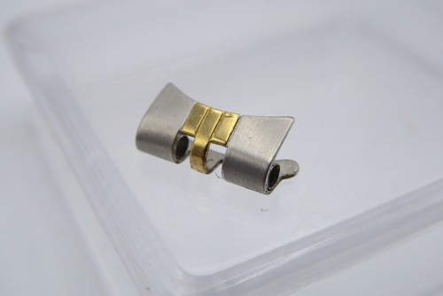 Tudor Princess Oysterdate end link steel/gold 595, 13mm - Picture 2 of 5