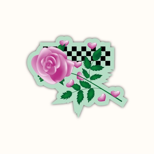 Retro Style Rose Flower Vinyl Sticker Durable Car Decal Laptop Bottle Die Cut - Picture 4 of 8