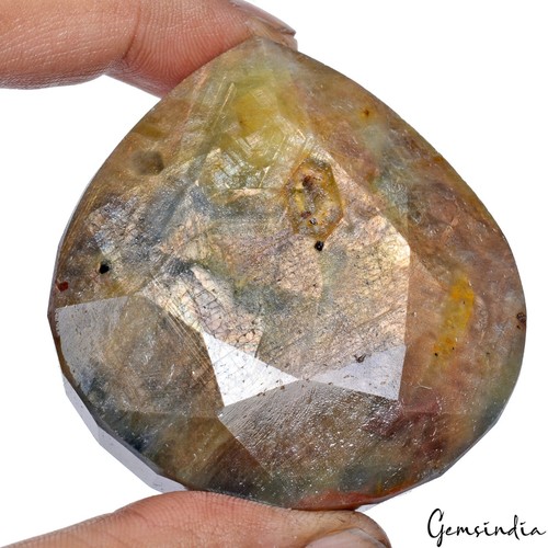 1080 kt natürlicher unbehandelter brauner Saphir Birne facettierte Erde abgebaut riesiger Edelstein - Bild 3 von 10