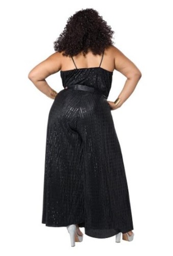 Let's Dance Disco Jumpsuit - Black - Costume - Women - Plus - 2 Sizes - Picture 3 of 4