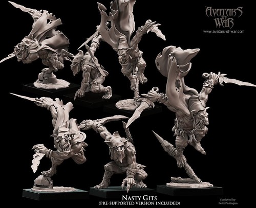 Goblin Nasty Gits x3 - Avatars of War - Afbeelding 3 van 6