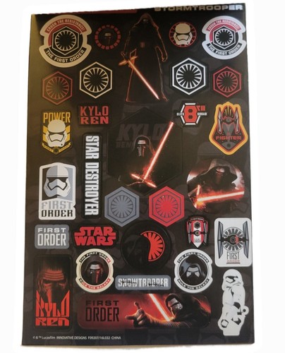 Star Wars The Force Awakens Sticker Book 4 Sheets Rey Finn BB-8 Kylo Ren Poe New - Picture 4 of 7