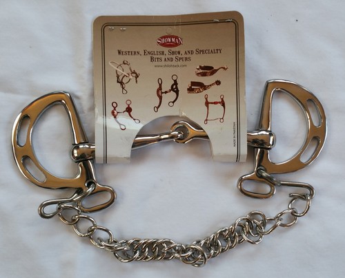 NWT Showman Kimberwick slotted snaffle bit 5" Western Horse Tack - Picture 2 of 3