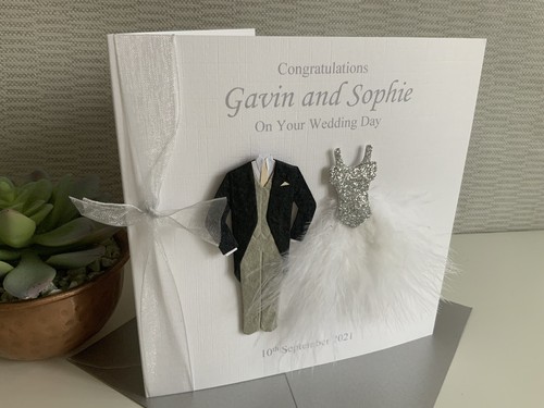 Personalised Wedding Card, Bride and Groom, Newlyweds, Couple, Congratulations - Picture 4 of 6