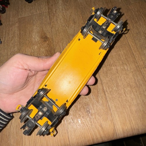 Vintage Lionel O Gauge Yellow Post-War 1950s Log Flat Car - Picture 4 of 4