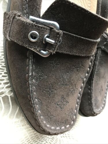 Louis Vuitton Halbschuhe Damen braunes Wildleder Gr. 5,5 - Bild 11 von 13