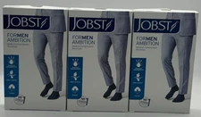 3PK Jobst For Men Ambition Compression Stockings ~ SIZE 1 ~ NAVY ~ 3 TTL ~ NEW