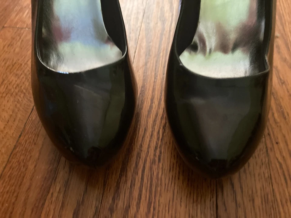 Zapatos de salón Gabriella Rocha charol negro 7,5 tacones nuevos sin caja Foto 3 de 4