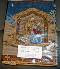 NEW Nativity Tapestry Table Runner 13" x 54" SU89A 