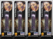 4-SET PURPLE CREAM MAKEUP Rubies Face Halloween Stage Washable MADE IN USA