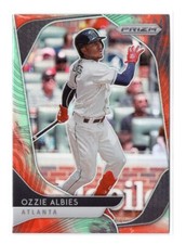 Baseball Card - 2020 Ozzie Albies 231 Cosmic Haze - Atlanta Braves Panini Prizm