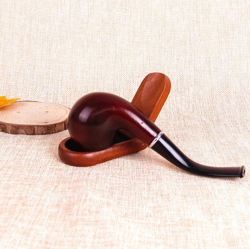 Vintage Rauchen Tabak Zigarettenpfeifen Resin Imitat Rosenholz Holzpfeife - Bild 2 von 5