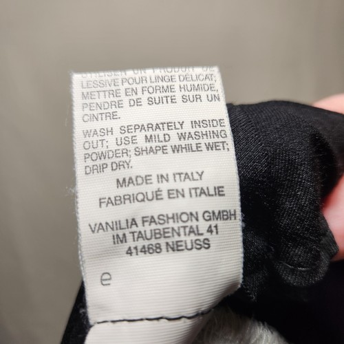 Vanilia Trousers Vintage High Rise Black Stretch Blend Made In Italy Size 40 - Picture 5 of 5