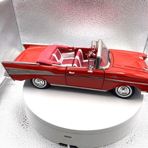 Motor Max 1957 Chevy Bel Air Red Die Cast, Scale: 1/18, No. 73175 - Picture 6 of 8