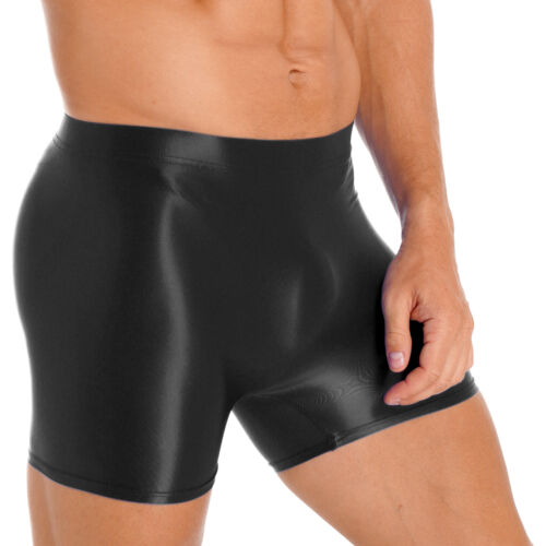 iEFiEL Mens Sports Swim Shorts Shiny Narrow Shorts Sweatpants Fitness - Picture 7 of 109