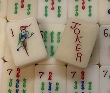 4 Lucite Hand Carved Mahjong Mah Jongg Jong Tiles Your Pick