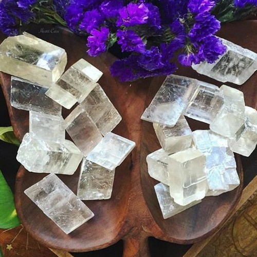 100g Natural Iceland Spar Quartz Crystal Mineral Teaching Specimen Healing H1 - Picture 2 of 10