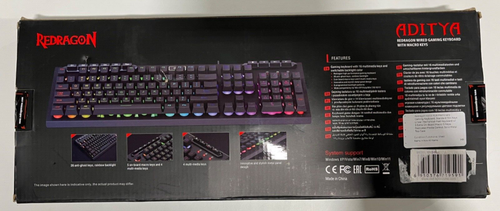 Redragon K513 RGB Membrane Gaming Keyboard Standard 104 Keys - Picture 3 of 3