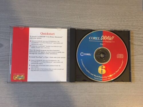 Corel Draw! Suite 6 CD Rom 1996 Software Power Macintosh Graphics Word - Bild 2 von 3