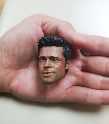 1/6 Brad Pitt Battle testa danneggiata scultura + occhiali da sole sigaretta per figura 12'' - Foto 4 di 5