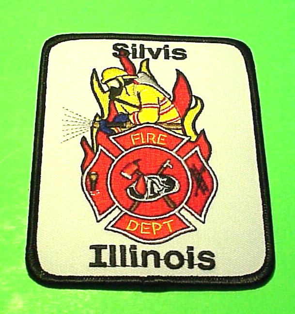 SILVIS ILLINOIS IL 4 3/4" FIRE DEPARTMENT PATCH FREE SHIPPING!!! eBay