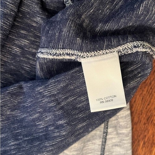 ROWM Long Sleeve Shirt Henley Mens Sz 4XB Heathered Blue 100% Cotton Soft Button - Bild 6 von 8