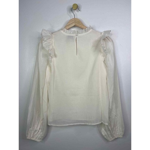 Cami NYC Georgina Blouson Flutter Long Sleeve Top Women's Ceramic Size: XS NWT - Picture 8 of 11