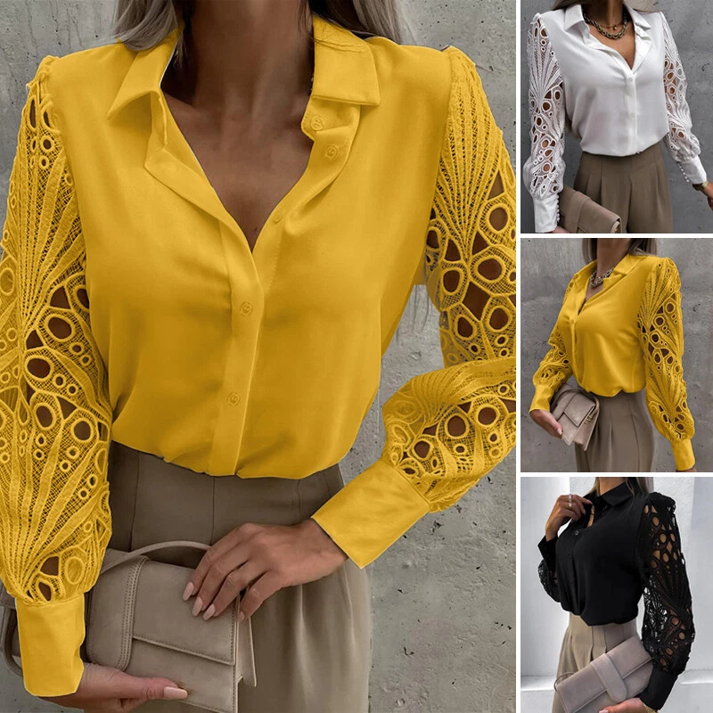 ladies yellow blouse