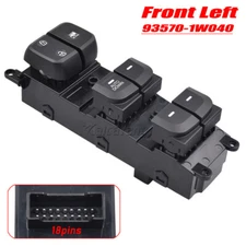 Front Left For Hyundai i10 Doctor 10 Places Ear 1.0 sx 13-17 Power Window Switch