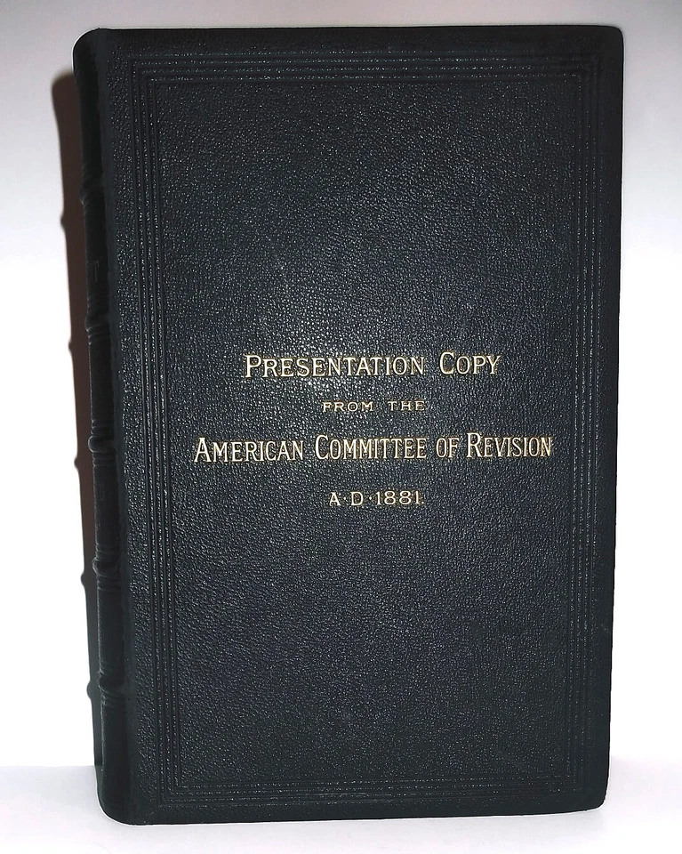 1881 Antique SIGNED + ALS 1ST-ED REVISED STANDARD KING JAMES NEW TESTAMENT 1611 - Image 2 of 4