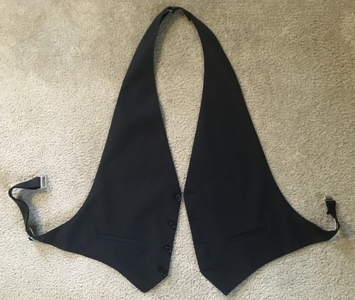 Men's Black After Six Wool Tuxedo Suit: 42R Jacket, 37”-44” Adjustable Slacks - Picture 11 of 15