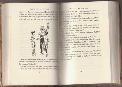 Sunset For Red Elk ~ Roy White Illustrated by Victor Mays Ex-Library 1968 - Foto 9 di 10
